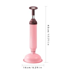 image-High Pressure Toilet Plunger Unblocker Pipes and Sinks Plunger Air Drain Blaster Cleaner Powerful Manual Pneumatic Dredge Tools