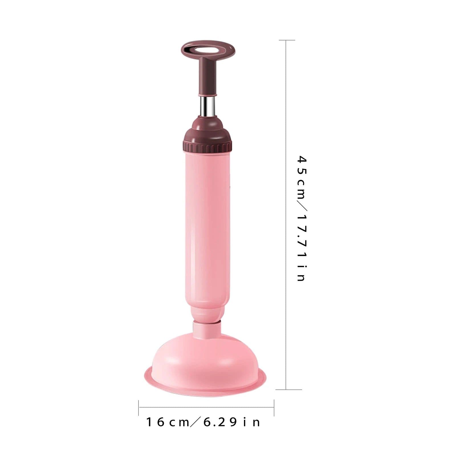 image-High Pressure Toilet Plunger Unblocker Pipes and Sinks Plunger Air Drain Blaster Cleaner Powerful Manual Pneumatic Dredge Tools