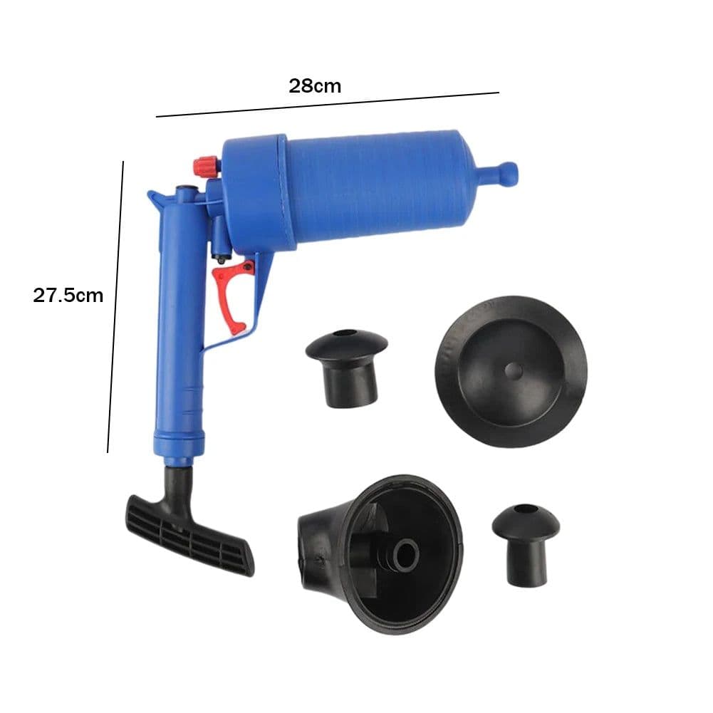 image-High Pressure Toilet Plunger Unblocker Pipes and Sinks Plunger Air Drain Blaster Cleaner Powerful Manual Pneumatic Dredge Tools