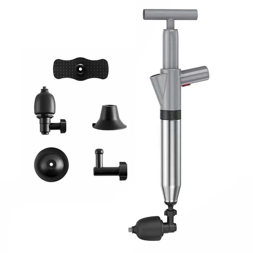 image-High Pressure Toilet Plunger Unblocker Pipes and Sinks Plunger Air Drain Blaster Cleaner Powerful Manual Pneumatic Dredge Tools