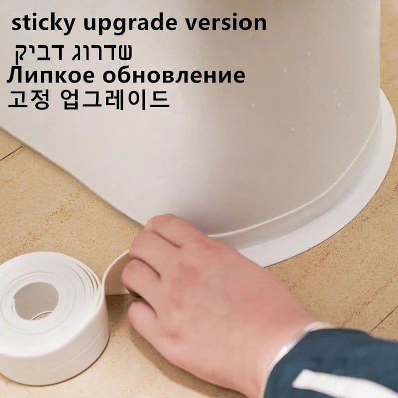 image-PVC Waterproof Wall Sticker Self Adhesive Sink Stove Crack Strip Kitchen Bathroom Accessories Bathtub Corner Sealant Tape