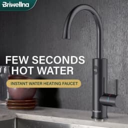 image-Briwellna Electric Water Heater 220V 2 in 1 Kitchen Faucet Tankless Water Heater Tap Flowing Electric Faucet Shower Geyser