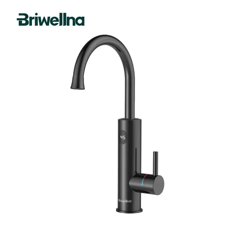 image-Briwellna Electric Water Heater 220V 2 in 1 Kitchen Faucet Tankless Water Heater Tap Flowing Electric Faucet Shower Geyser