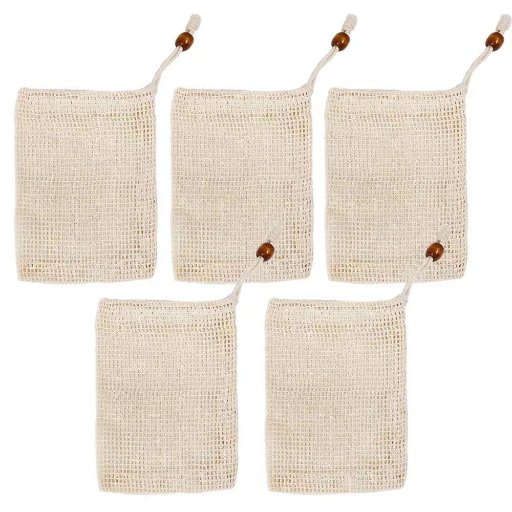 image-Soap Foaming Net Mesh Bags Bath Washing Tools Body Cleaning Bubble Helper Mesh Deep Cleaning Home Bathroom Exfoliating Supplies