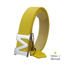 image-Maikun Women’s Leather Belts Removable Letter M Plate Buckle High Quality PU Leather Belt For Jeans Dress Halloween