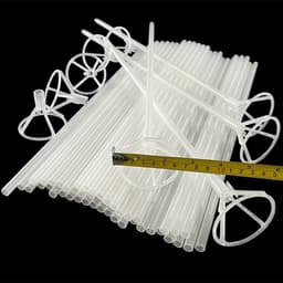 image-25/50pcs Bobo Balloons Sticks Big Balloon Holder for Bubble Transparent Clear Ballon Stick Cup Table Column Wedding Accessories