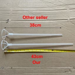 image-25/50pcs Bobo Balloons Sticks Big Balloon Holder for Bubble Transparent Clear Ballon Stick Cup Table Column Wedding Accessories