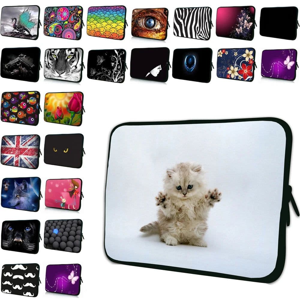 image-Chromebook Neoprene Sleeve Cover Case Laptop 7/11/10/12/13/15/17 Business Notbook Bag 16 Pouch For Macbook Air M2 13.6 14 Lenovo