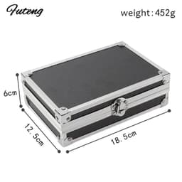 image-1 Set Smoking Ebony Pipe With Smoke Tools Pipe Rack Aluminium Storage Box Cigarette Accessories Tobacco Herb For Smoking