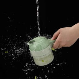 image-4In1 Electric Vegetable Cutter Set Handheld Wireless Electric Garlic Masher Food Chopper Meat Grinder Machine Food Peel Slice