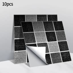 image-10pcs Self Adhesive Wall-Tiles For Kitchen Bedroom Bathroom Walls Backsplashes Waterproof 3D Mosaic Tiles Sticker