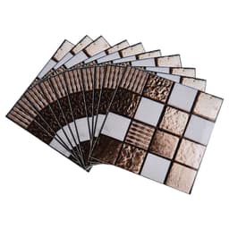 image-10pcs Self Adhesive Wall-Tiles For Kitchen Bedroom Bathroom Walls Backsplashes Waterproof 3D Mosaic Tiles Sticker