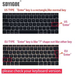 image-Keyboard cover for Apple Macbook pro13/16/15 Air13 inch All series Laptop silicone Case Clear Protector Skin A2941 A2442 A3113