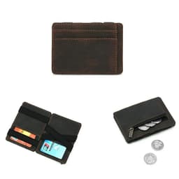 image-1PC Ultra Thin PU Leather Women Men Magic Wallets Coin Purses Clutch Bag Case Pouch Carbon Fiber Slim Card Holder Wallets