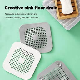 image-Bathroom Shower Hair Filter Kitchen Sink Plug Sink Filter Bathroom Accessories Floor Drain Plug Silicone Bathroom Accessories