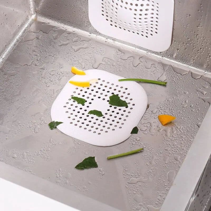 image-Bathroom Shower Hair Filter Kitchen Sink Plug Sink Filter Bathroom Accessories Floor Drain Plug Silicone Bathroom Accessories
