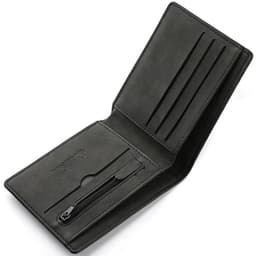 image-2023 New Wallet Men Short Dollar Clip Zipper Simple Soft Leather Lightweight