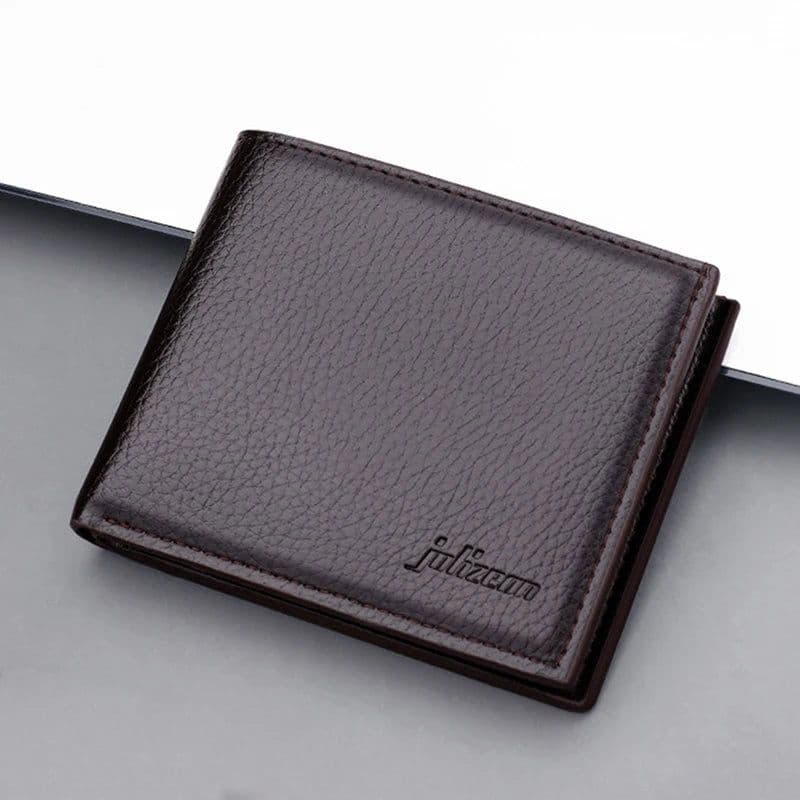 image-Wallet Men Leather Purse Male Classic Short Wallets Credit Card Holder Coin Pocket Male Money Bag Monederos De Hombre