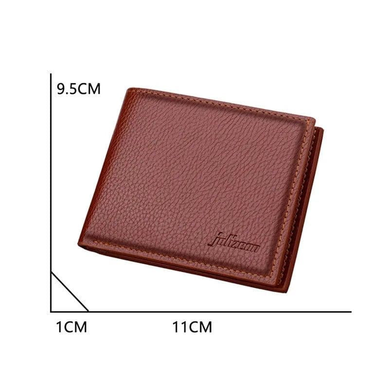 image-Wallet Men Leather Purse Male Classic Short Wallets Credit Card Holder Coin Pocket Male Money Bag Monederos De Hombre