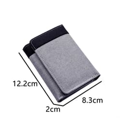 image-New Mini Three-fold Men Wallet Card Holder Purse Coin Pouch Card Holder Short Vertical PU Leather Wallet Change Money Pouch
