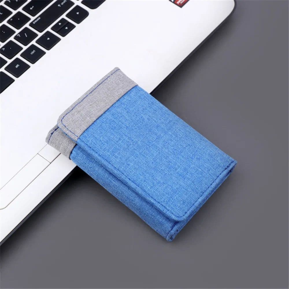 image-New Mini Three-fold Men Wallet Card Holder Purse Coin Pouch Card Holder Short Vertical PU Leather Wallet Change Money Pouch