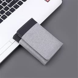 image-New Mini Three-fold Men Wallet Card Holder Purse Coin Pouch Card Holder Short Vertical PU Leather Wallet Change Money Pouch