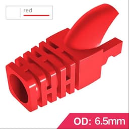 image-OULLX RJ-45 CAT6 CAT5e Adapter Cap Ethernet Network Cable Connector Plugs RJ45 Caps Cat 5 CAT6 Protective Sleeve Multicolour