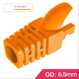 image-OULLX RJ-45 CAT6 CAT5e Adapter Cap Ethernet Network Cable Connector Plugs RJ45 Caps Cat 5 CAT6 Protective Sleeve Multicolour
