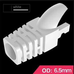 image-OULLX RJ-45 CAT6 CAT5e Adapter Cap Ethernet Network Cable Connector Plugs RJ45 Caps Cat 5 CAT6 Protective Sleeve Multicolour