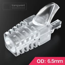 image-OULLX RJ-45 CAT6 CAT5e Adapter Cap Ethernet Network Cable Connector Plugs RJ45 Caps Cat 5 CAT6 Protective Sleeve Multicolour