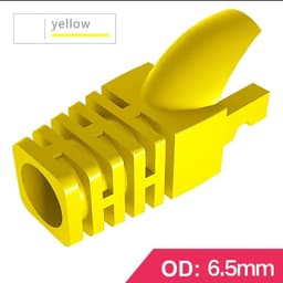 image-OULLX RJ-45 CAT6 CAT5e Adapter Cap Ethernet Network Cable Connector Plugs RJ45 Caps Cat 5 CAT6 Protective Sleeve Multicolour