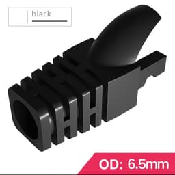 image-OULLX RJ-45 CAT6 CAT5e Adapter Cap Ethernet Network Cable Connector Plugs RJ45 Caps Cat 5 CAT6 Protective Sleeve Multicolour