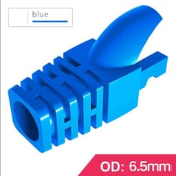 image-OULLX RJ-45 CAT6 CAT5e Adapter Cap Ethernet Network Cable Connector Plugs RJ45 Caps Cat 5 CAT6 Protective Sleeve Multicolour