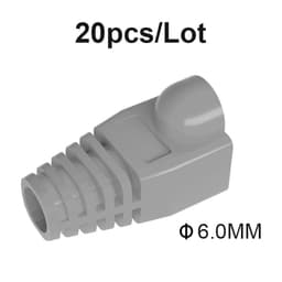 image-RJ-45 CAT6 CAT5e Adapter Cap Ethernet Network Cable Connector Plugs RJ45 Caps Cat 5 CAT6 protective sleeve multicolour