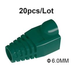 image-RJ-45 CAT6 CAT5e Adapter Cap Ethernet Network Cable Connector Plugs RJ45 Caps Cat 5 CAT6 protective sleeve multicolour
