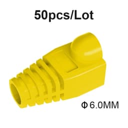 image-RJ-45 CAT6 CAT5e Adapter Cap Ethernet Network Cable Connector Plugs RJ45 Caps Cat 5 CAT6 protective sleeve multicolour