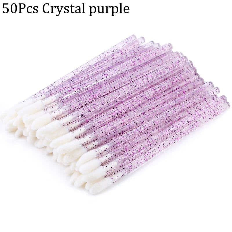 image-50Pcs Disposable Eyelash Brush Lashes Lipstick Micro Brushes Eyelash Extension Supplies Applicator Cleaner Beauty Makeup Tools