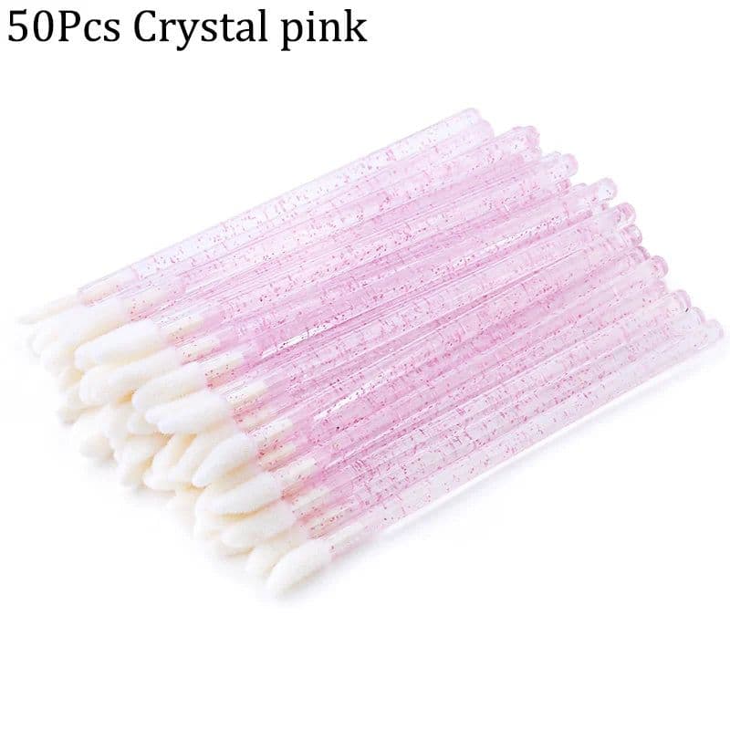 image-50Pcs Disposable Eyelash Brush Lashes Lipstick Micro Brushes Eyelash Extension Supplies Applicator Cleaner Beauty Makeup Tools