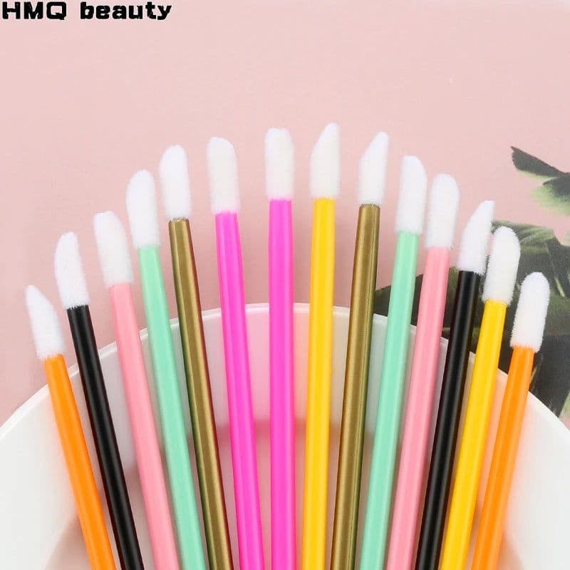 image-50Pcs Disposable Eyelash Brush Lashes Lipstick Micro Brushes Eyelash Extension Supplies Applicator Cleaner Beauty Makeup Tools