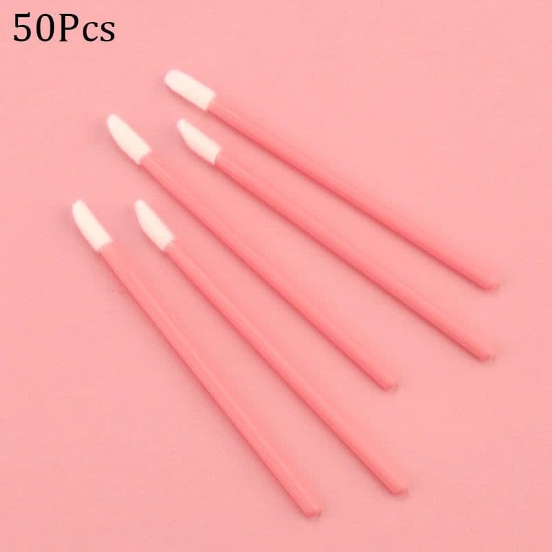 image-50Pcs Disposable Eyelash Brush Lashes Lipstick Micro Brushes Eyelash Extension Supplies Applicator Cleaner Beauty Makeup Tools