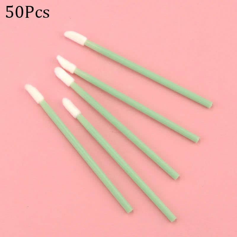 image-50Pcs Disposable Eyelash Brush Lashes Lipstick Micro Brushes Eyelash Extension Supplies Applicator Cleaner Beauty Makeup Tools