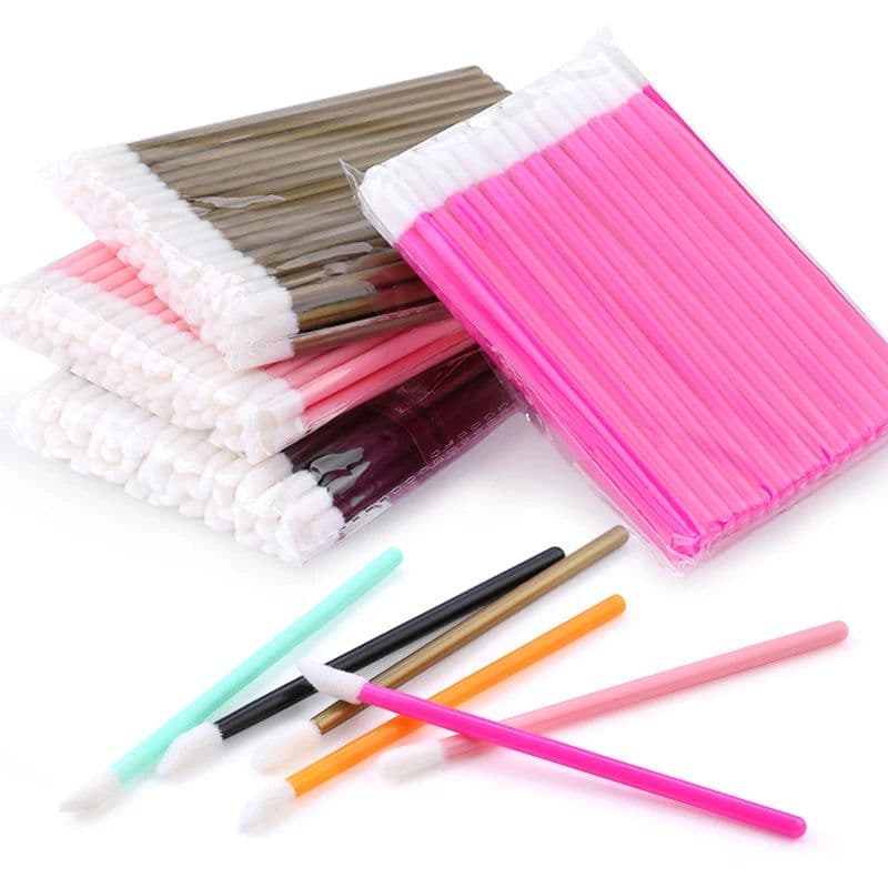 image-50Pcs Disposable Eyelash Brush Lashes Lipstick Micro Brushes Eyelash Extension Supplies Applicator Cleaner Beauty Makeup Tools