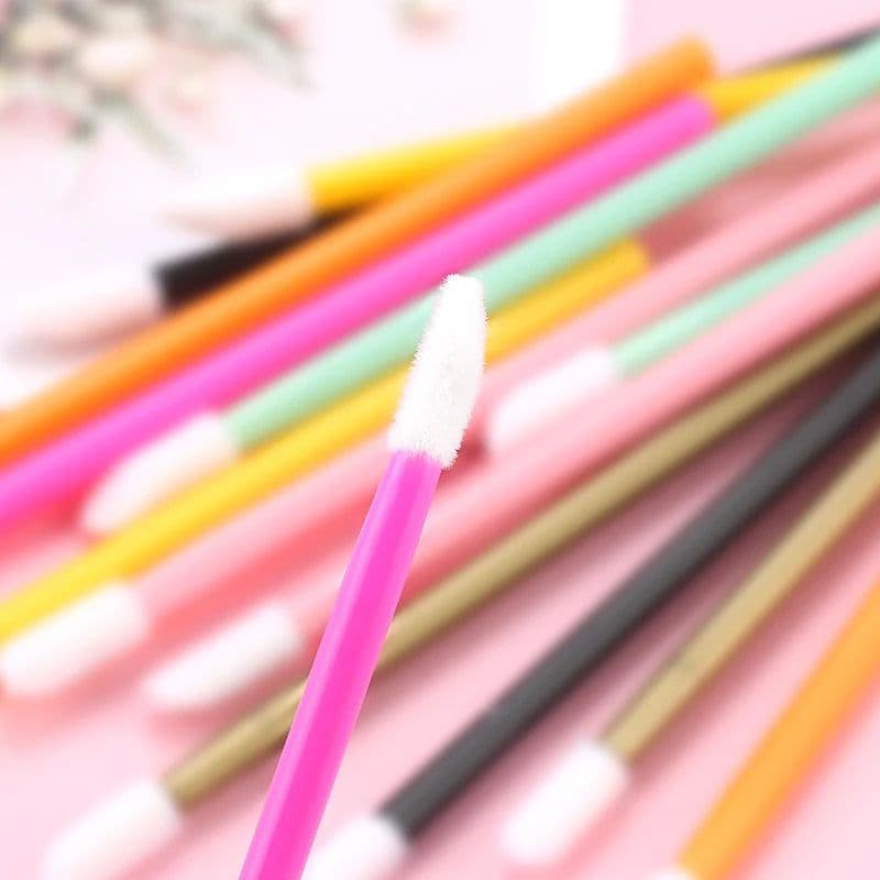 image-50Pcs Disposable Eyelash Brush Lashes Lipstick Micro Brushes Eyelash Extension Supplies Applicator Cleaner Beauty Makeup Tools