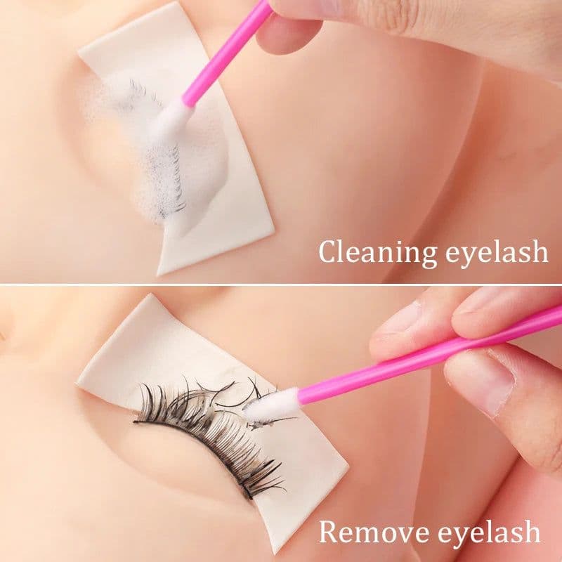 image-50Pcs Disposable Eyelash Brush Lashes Lipstick Micro Brushes Eyelash Extension Supplies Applicator Cleaner Beauty Makeup Tools