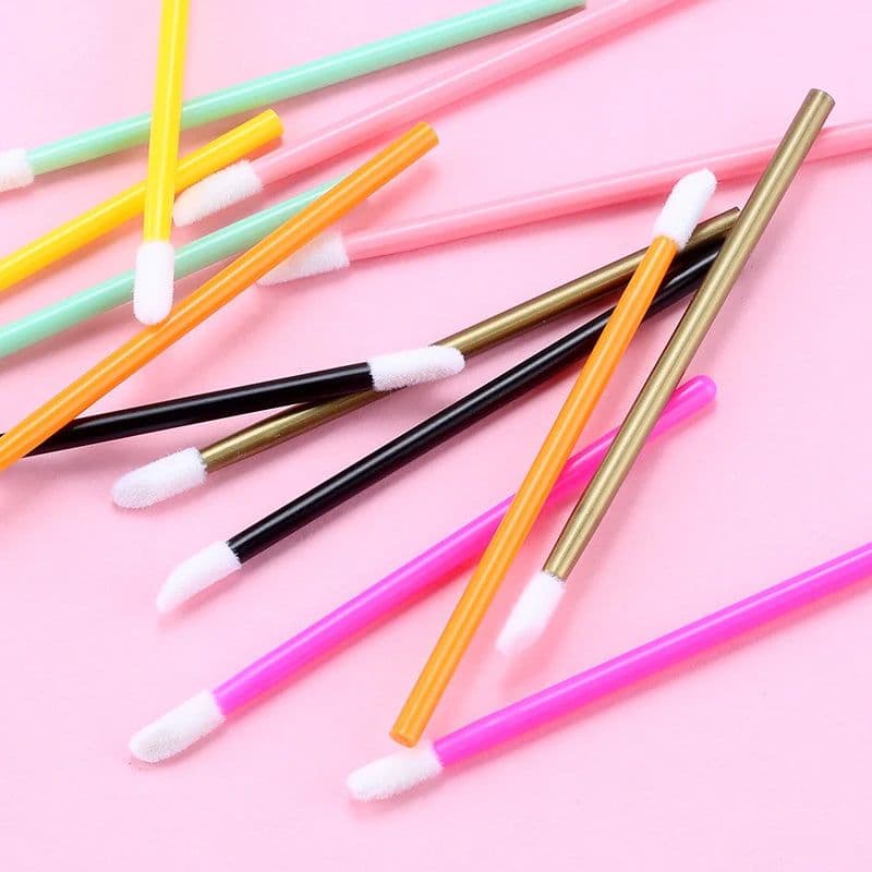 image-50Pcs Disposable Eyelash Brush Lashes Lipstick Micro Brushes Eyelash Extension Supplies Applicator Cleaner Beauty Makeup Tools