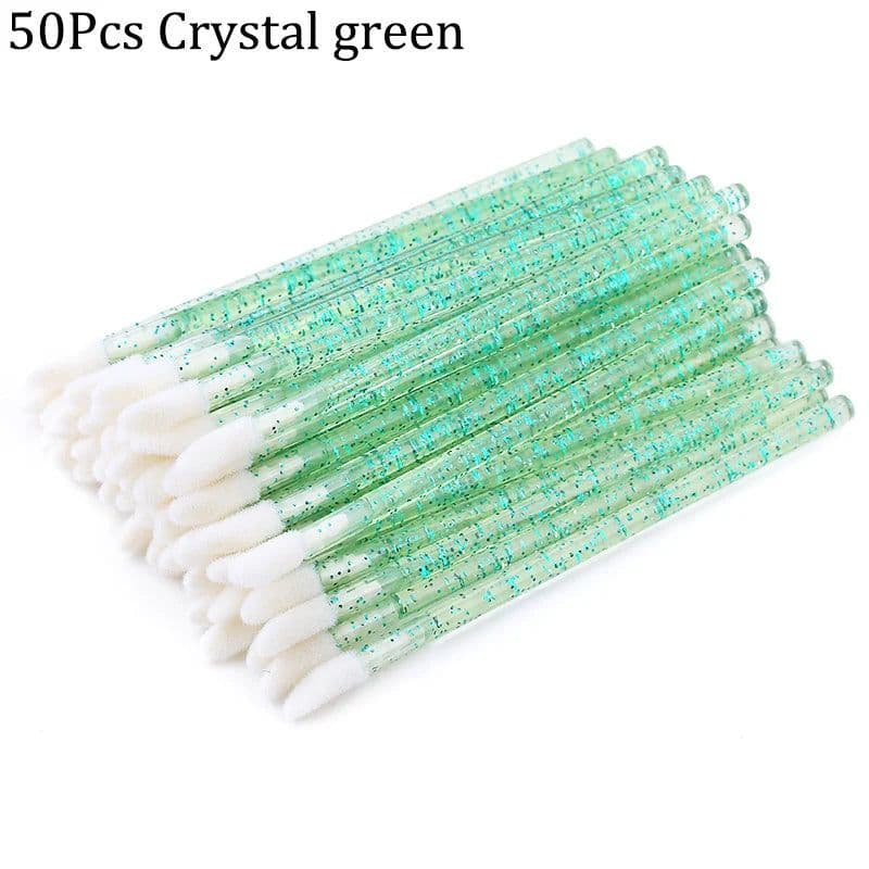 image-50Pcs Disposable Eyelash Brush Lashes Lipstick Micro Brushes Eyelash Extension Supplies Applicator Cleaner Beauty Makeup Tools