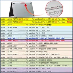 image-2024 New Ultra Thin Hard Shell Laptop Case For Macbook Air 13 Case For Macbook Pro 14 M3 M2 M1 Chip Air 13 13.6 15 A2941 Cover