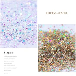 image-12pcs/set Nail Glitter Powder Dust Iridescent Flakes Sequins Gold Silver Super Shining Paillette Nail Art Manicure Decorations