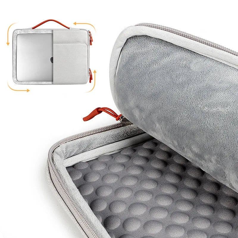 image-Laptop Bag for MacBook 2023 Air 15 A2941 Case M2 Pro 13 14 15.4 Shockproof and Waterproof Fabric Handbag for MacBook 13.3 Inch