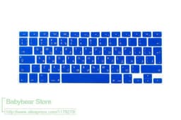 image-US EU Euro RU Russian Letter Keyboard Cover For Macbook Air Pro Retina 13 15 Laptop Russia Protector skin For iMac 13.3 15.4